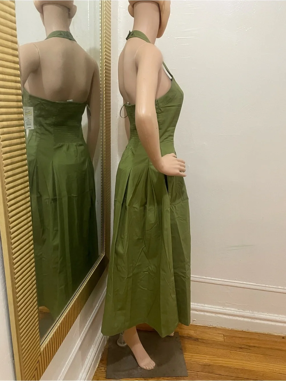 a new day Olive Halter Midi Dress